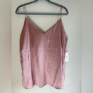 Something Navy, medium, pink v-neck tank top